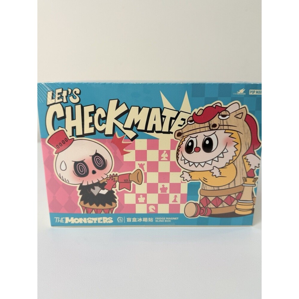 Pop Mart The Monsters Let’s Checkmate Fridge Magnet Blind Box Set New!